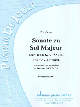 Illustration de Sonate en sol M (tr. Méreaux)