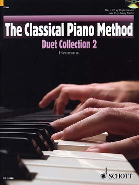 Illustration de The CLASSICAL PIANO METHOD (Heumann) avec CD écoute et play-along - Duet collection 2