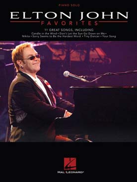 Illustration de Elton John Favorites, 11 des ses plus belles chansons arrangées pour piano solo