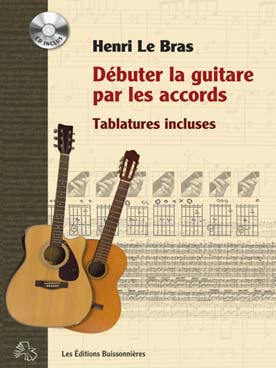 Illustration de Débuter la guitare par les accords (tablature et solfège)