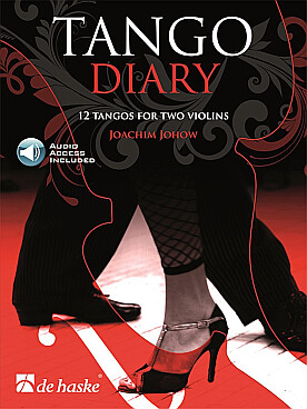 Illustration de Tango diary, 12 tangos for two violins (4 versions de chaque morceau en ligne)
