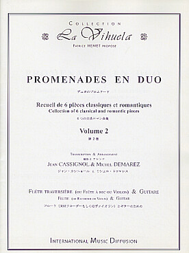 Illustration de PROMENADES EN DUO (tr Cassignol/Demarez) - Vol. 2 : Sanz, Bach, Field, Chopin, Gounod et Tchaikosky