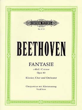Illustration de Fantasie op. 80 pour piano, chœur et orchestre, réd. piano