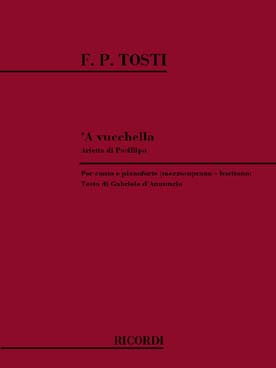 Illustration de A Vucchella pour mezzo-soprano ou baryton et piano
