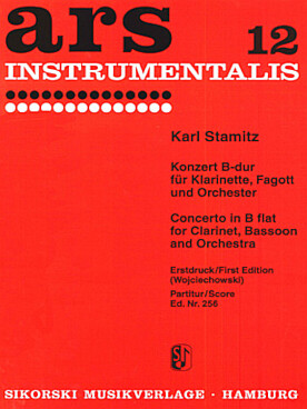 Illustration de Concerto en si b M pour clarinette, basson et orchestre - conducteur