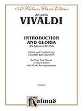 Illustration vivaldi introduction et gloria rv 588