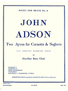 Illustration de Two Aires for cornet and sagbuts