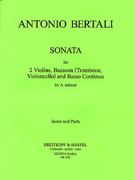 Illustration de Sonate à 3 en la min pour 2 violons, basson et basse continue