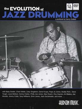 Illustration de Evolution of jazz drumming avec CD et DVD