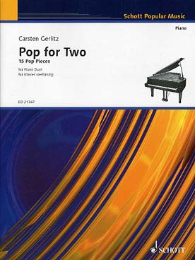 Illustration de POP FOR TWO : 15 pièces pop à 4 mains facile à jouer