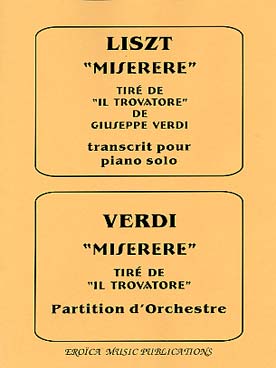 Illustration de Misere du Trovatore de Verdi - version professeur (piano & orchestre)   