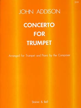 Illustration de Concerto for trumpet and strings with optionnal percussion, réd. trompette et piano