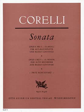 Illustration corelli 12 sonates op. 5/8