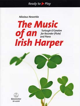 Illustration o'carolan music of an irish harper (the)