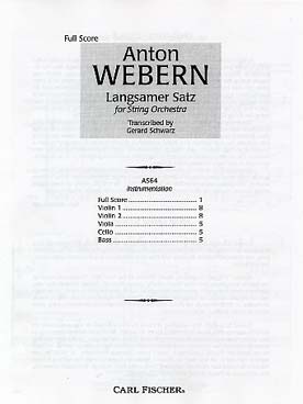 Illustration webern langsamer satz conducteur