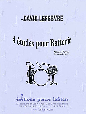 Illustration de 4 Études pour batterie