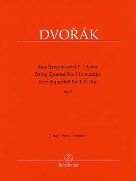 Illustration de Quatuor à cordes N° 1 op. 2 en la M