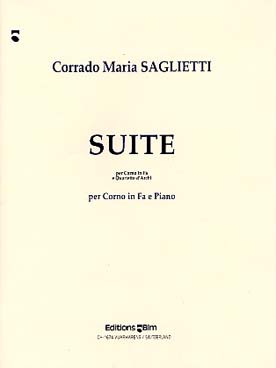 Illustration de Suite pour cor et cordes, réd. piano