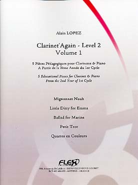 Illustration lopez clarinet' again vol. 1 niveau 2