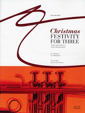 Illustration de Christmas festivity for three