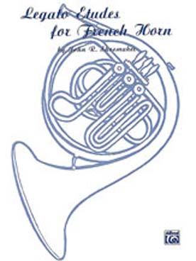Illustration legato etudes for french horn