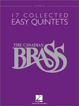 Illustration de 17 COLLECTED EASY QUINTETS - Partie de trombone
