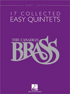 Illustration de 17 COLLECTED EASY QUINTETS - Partie de trompette 1