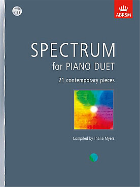 Illustration de SPECTRUM : œuvres contemporaines pour piano à 4 mains avec CD d'écoute