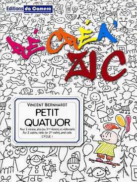 Illustration de Petit quatuor pour les enfants pour 3 violons (3e alto opt.) et violoncelle