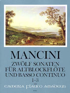 Illustration mancini f 12 sonates vol. 1