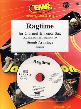 Illustration de Ragtime pour clarinette et saxophone ténor et CD play-along