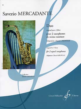 Illustration de Duo pour 2 flûtes, tr. D. Gremelle pour 2 saxophones de même tessiture