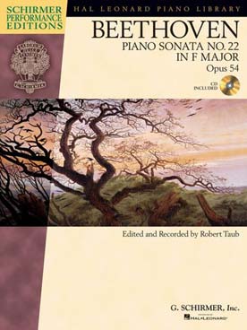 Illustration de Sonate N° 22 op. 54 en Fa M Appassionata avec CD d'écoute