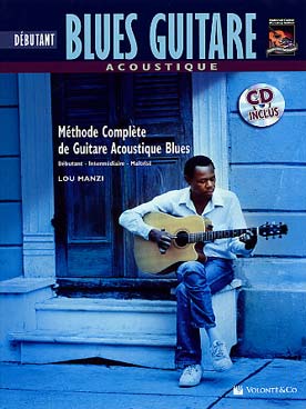 Illustration manzi blues guitare acoustique debutant