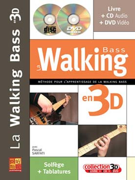 Illustration de LA WALKING BASS EN 3D avec CD et DVD
