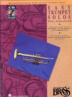Illustration de Canadian brass book of easy trumpet solos (the) + CD
