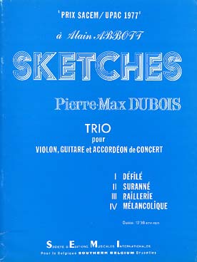 Illustration de Sketches pour accordéon, violon et guitare