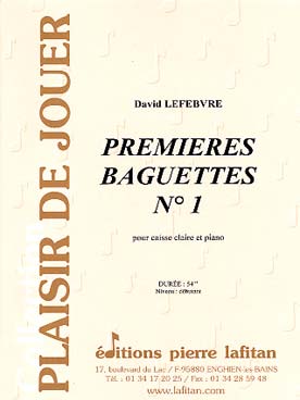 Illustration de Premières baguettes N° 1 pour caisse claire et piano