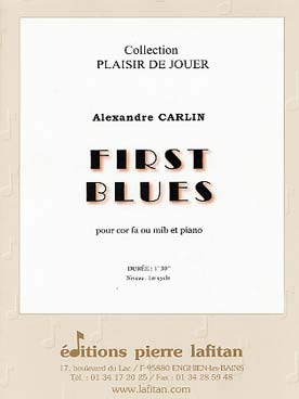 Illustration de First blues pour cor en fa (ou mi b)