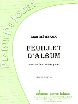 Illustration de Feuillet d'album