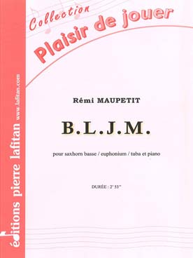 Illustration de B.L.J.M pour saxhorn basse ou tuba ou ou euphonium et piano