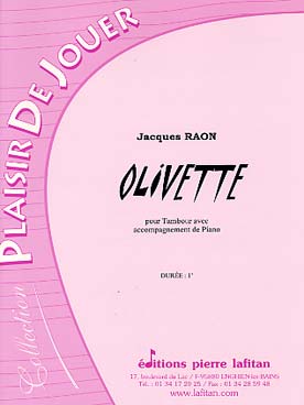 Illustration de Olivette pour tambour et piano