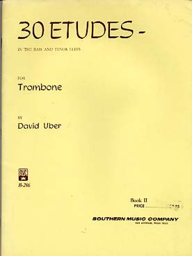 Illustration uber 30 etudes pour trombone