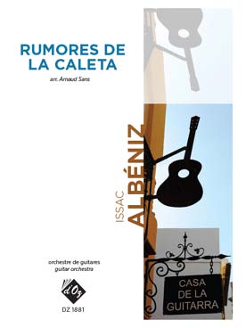 Illustration de Rumores de la Caleta, arr. Arnaud Sans pour orchestre de guitares (5 + basse)