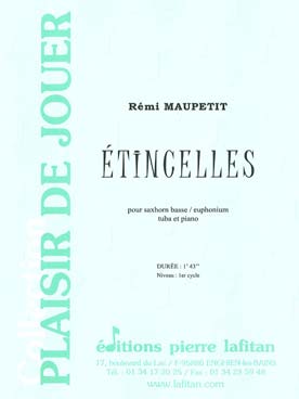 Illustration de Étincelles pour saxhorn basse ou tuba ou euphonium et piano