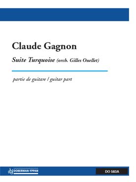 Illustration gagnon (c) suite turquoise, guitare