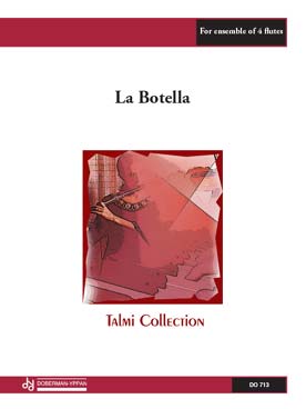 Illustration de La Botella, arr. sur 2 airs populaires mexicains pour quatuor de flûtes avec piccolo, alto et basse  