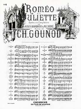 Illustration de Roméo et Juliette pour soprano et piano - Je veux vivre