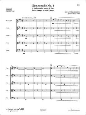 Illustration de Gymnopédie N° 1 pour trompette et quatuor à cordes (tr. Vireton)