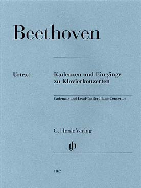 Illustration de Cadences et entrées composées par Beethoven pour ses concertos et pour le concerto K 466 de Mozart